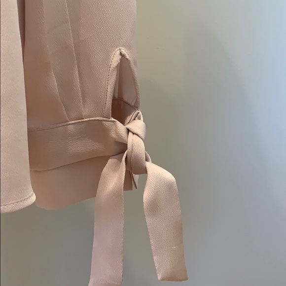 Banana Republic champagne colored v neck blouse - Picture 4 of 6